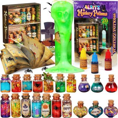 Alritz Mystery Potions Kit for Kids, 20 Magic Mix Witch Potion Bottles, Happy Decorations Ornaments Pumpkin Table Craft Toys Gift for Boys Girls Age 6 7 8 9 10 11+ Indoor Outdoor Christmas Party Decor