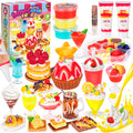 Alritz Making Miniature Food Toys Set, Mini Desserts Drinks Maker Craft Kit, DIY Simulated Strawberry Cake Pretend Play Food Set for Kids Teens Adults Ages 8 9 10+, Holiday Birthday Party Gift