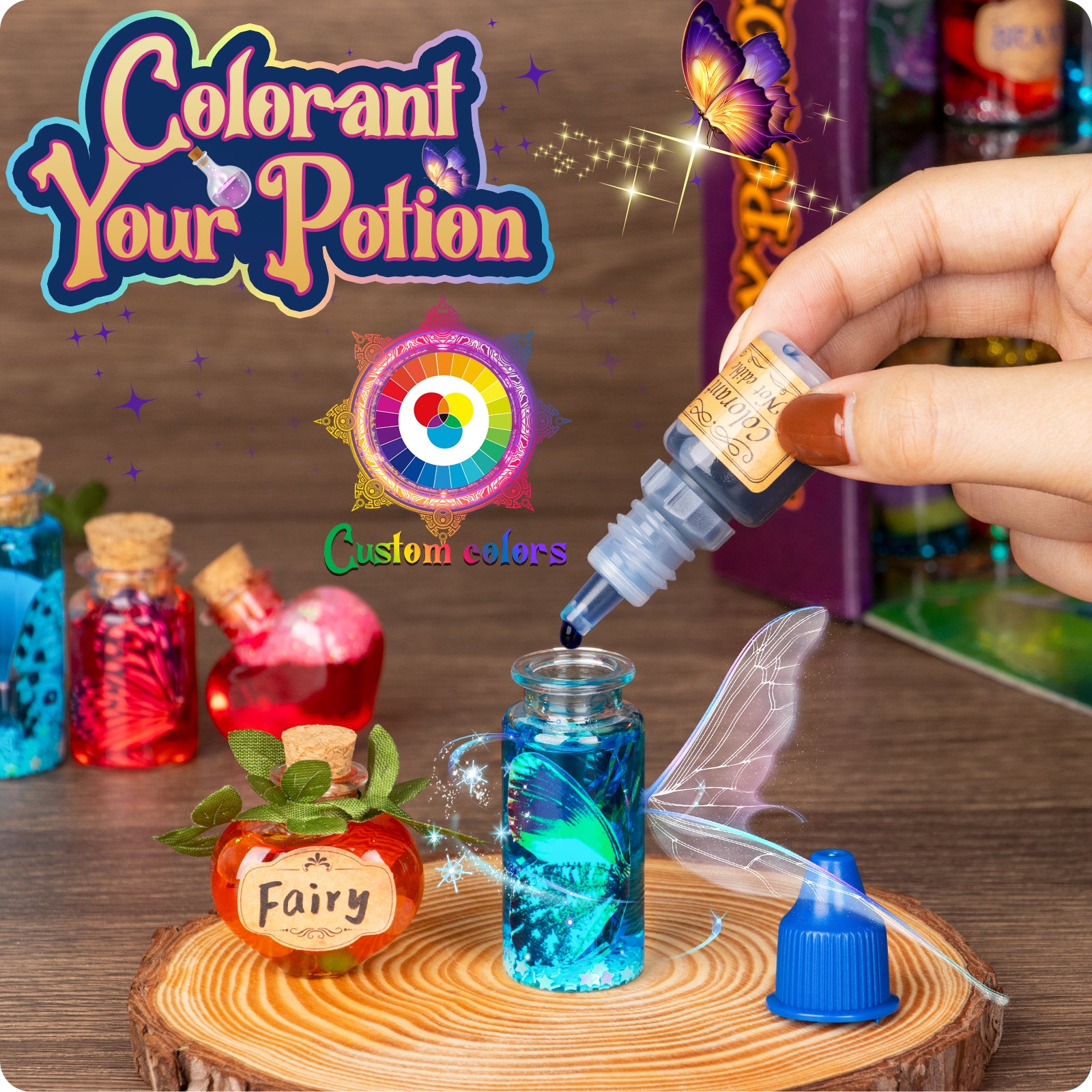 Alritz Fairy Potions Kit – 20 Bottles DIY Magic Mixing Toy, Creative Gift for Kids Ages 6-12, Perfect for Birthday, Christmas & Family Fun