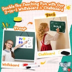 Alritz Pretend Play Teacher Set, School Stuff, Role Play Preschool Learning Activities Classroom Set for Girl Boys Include Dolls, Toy Laptop, Black Board, Birthday Gift Ages 5 6 7 8 9 10+ Years Old