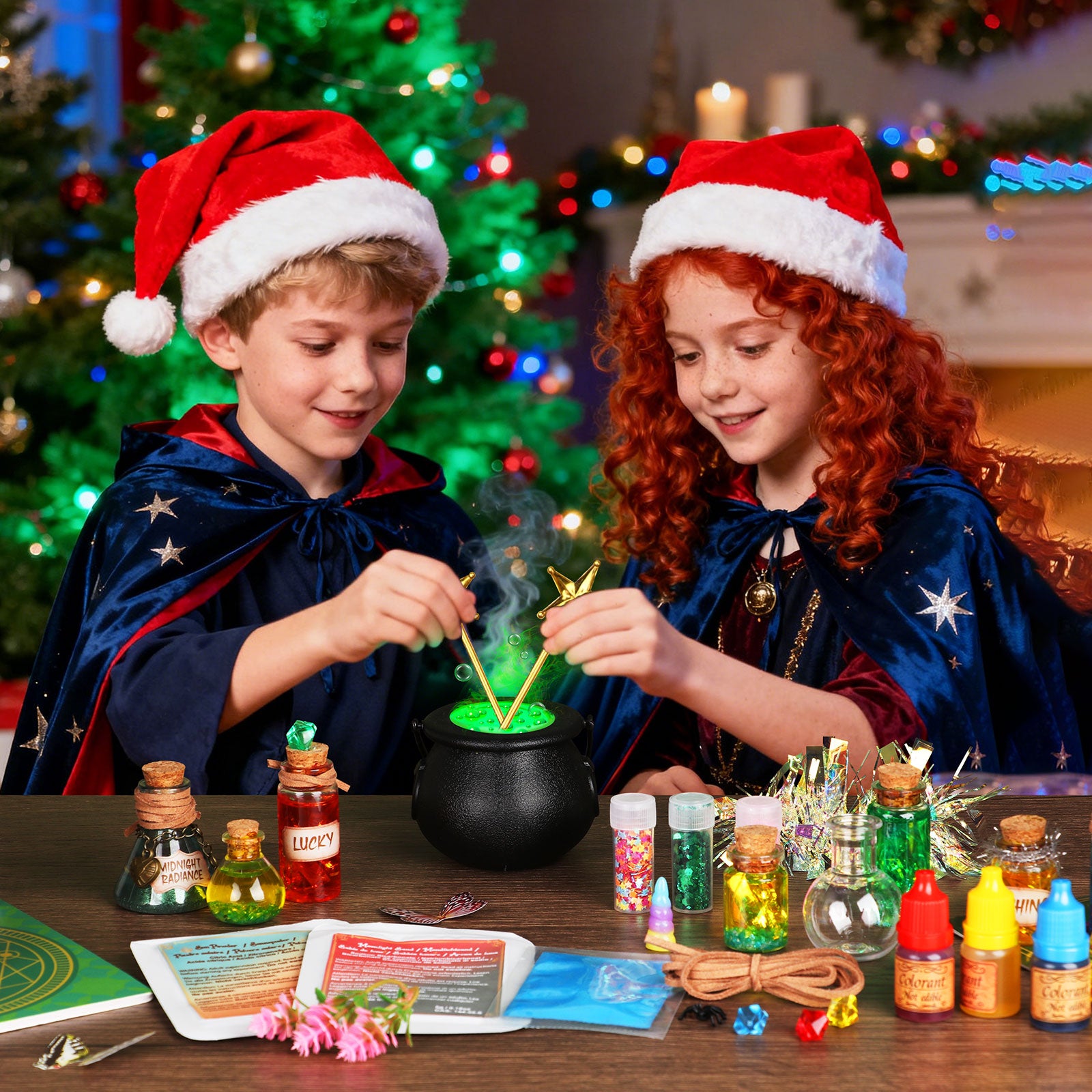 Alritz Potion Kits for Kids, Magic Fairy Potions Mixie with House, 20+ Bottles, Creative Craftes Toys for Halloween Christmas Birthday Party, Gift for Girls and Boys 6 7 8 9 10+ Years Old