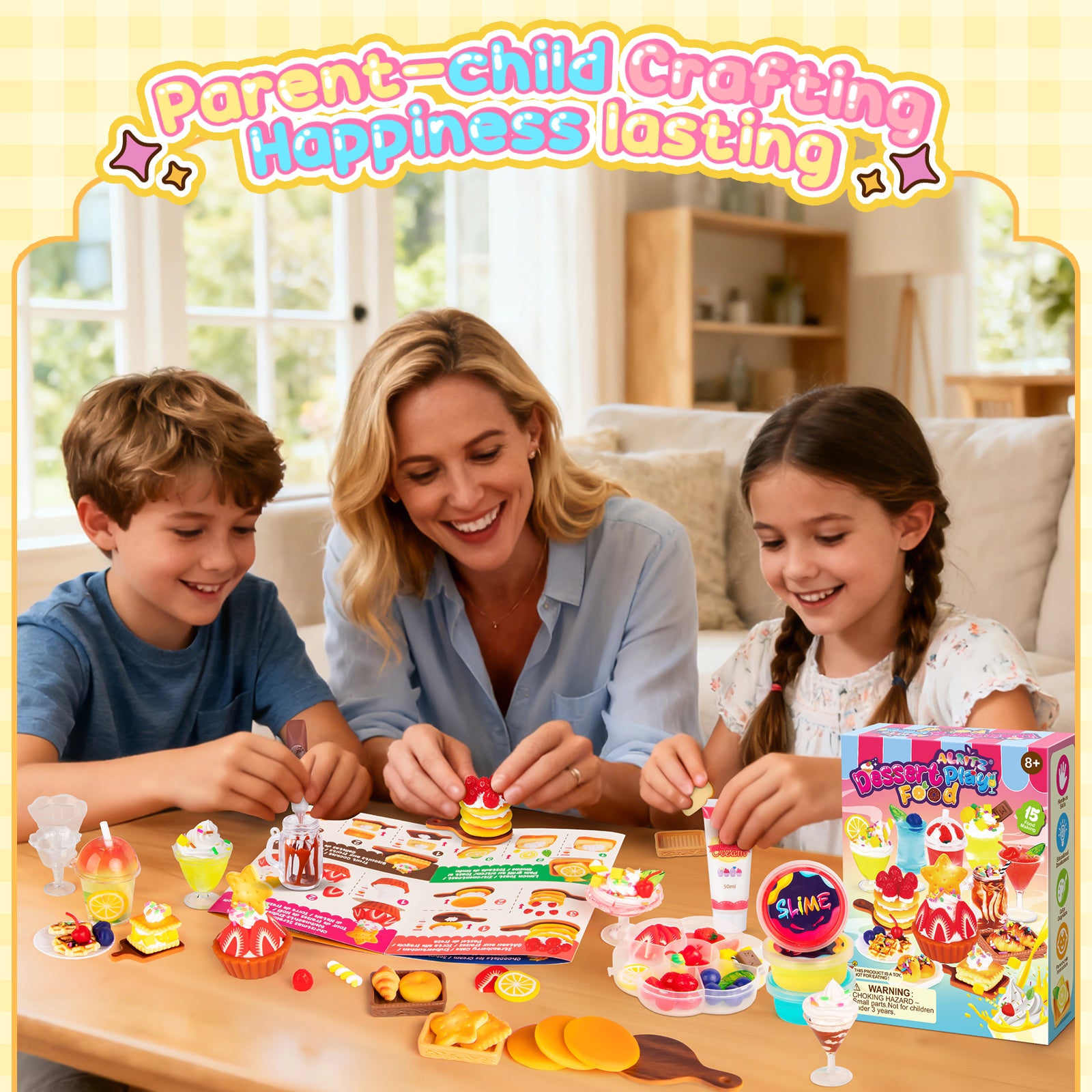 Alritz Making Miniature Food Toys Set, Mini Desserts Drinks Maker Craft Kit, DIY Simulated Strawberry Cake Pretend Play Food Set for Kids Teens Adults Ages 8 9 10+, Holiday Birthday Party Gift