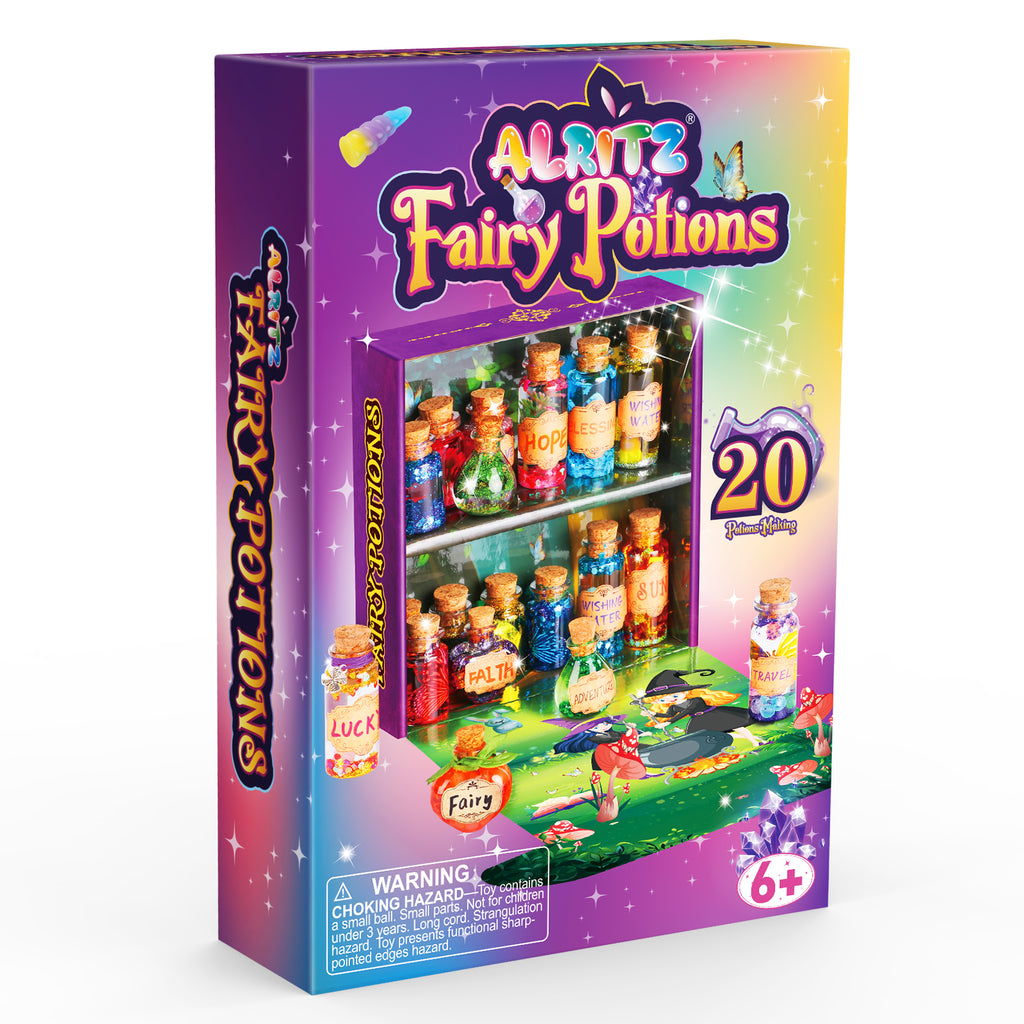 Alritz Fairy Potions Kit – 20 Bottles DIY Magic Mixing Toy, Creative Gift for Kids Ages 6-12, Perfect for Birthday, Christmas & Family Fun