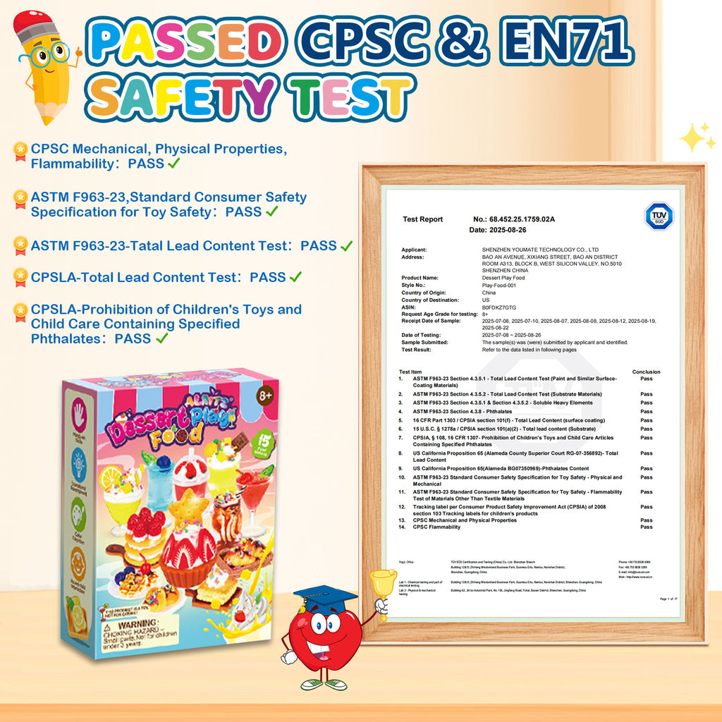 Alritz Making Miniature Food Toys Set, Mini Desserts Drinks Maker Craft Kit, DIY Simulated Strawberry Cake Pretend Play Food Set for Kids Teens Adults Ages 8 9 10+, Holiday Birthday Party Gift