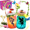Alritz Fairy Lantern Craft Kit, Christmas Gifts for Kids Girls, Remote Control Mason Jar Night Light, DIY Garden Decorations Art Project Ornaments, Creative Activities Birthday Ages 4 5 6 7 8 9 10 11+