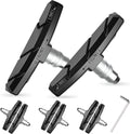Bike Brake Pads Set, Alritz 3 Pairs Road Mountain Bicycle V-Brake Blocks Shoes with Hex Nut and Shims, No Noise No Skid, 70mm, for Front and Back Wheel