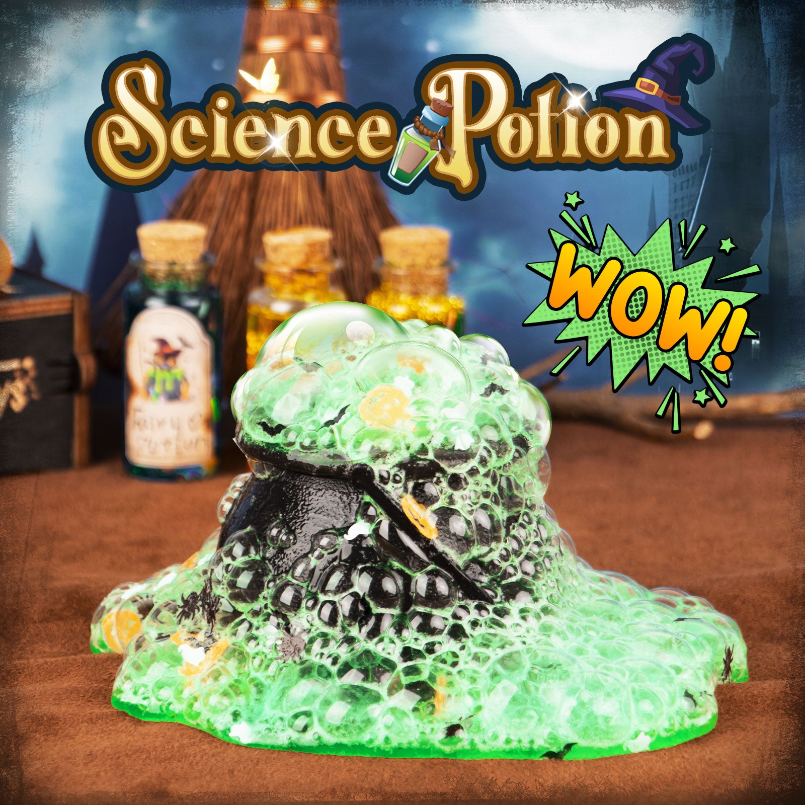 Alritz Science Potion Kits for Kids - 23 Magic Mix Potion Bottles, Witches Cauldron, Birthday Party Christmas Decorations Gifts Toys for Boys Girls 8 9 10 11+ Years Old