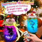 Alritz Fairy Lantern Craft Kit, Christmas Gifts for Kids Girls, Remote Control Mason Jar Night Light, DIY Garden Decorations Art Project Ornaments, Creative Activities Birthday Ages 4 5 6 7 8 9 10 11+
