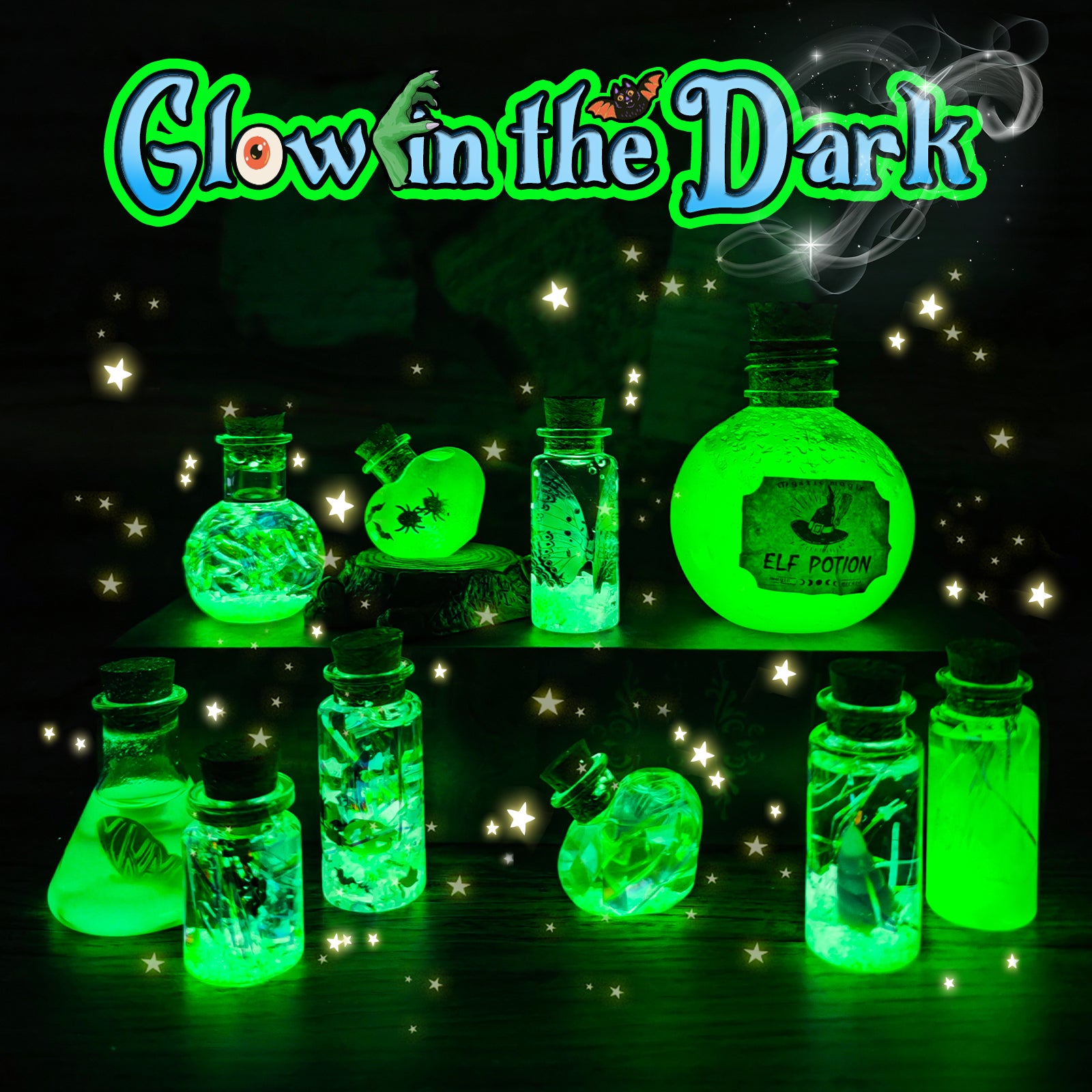 Alritz Science Potion Kits for Kids - 23 Magic Mix Potion Bottles, Witches Cauldron, Birthday Party Christmas Decorations Gifts Toys for Boys Girls 8 9 10 11+ Years Old